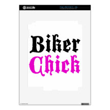 Biker Chick Decals For iPad 2