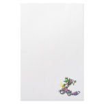 biker chick froggy frog animal cartoon stationery design