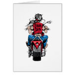 Biker Chick Greeting Card