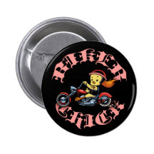 Biker Chick II Button