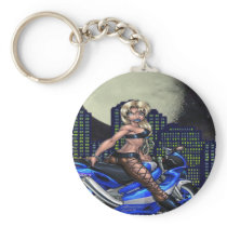 Biker Chick - Keychain