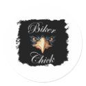 biker chick stickers