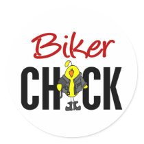 Biker Chick stickers