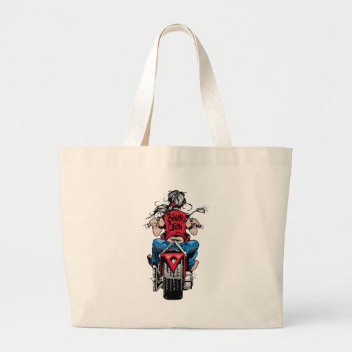 Biker Chick Tote Bags