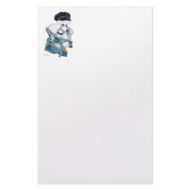 Biker Chick White Poodle Stationery by greerdesign Biker Chick White Poodle Stationery