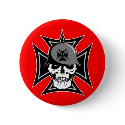 Biker Cross Button by EvilSkull