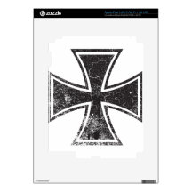 Biker Cross Decal For iPad 3