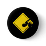 Biker Crossing Pinback Buttons