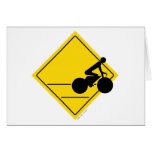 Biker Crossing Greeting Card