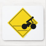 Biker Crossing Mouse Pads