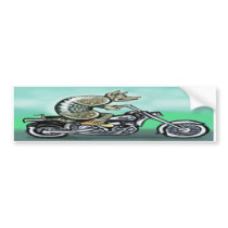 Biker Dillo Bumper Stickers