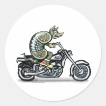 Biker Dillo Sticker