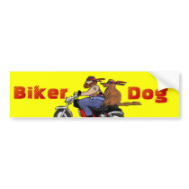 Biker Dog bumper stickers
