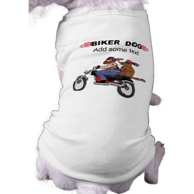 Biker Dog Shirt by Aquavel
