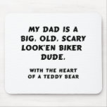 Biker Dude Dad Mouse Pads