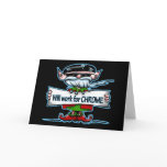 Biker Elf customizable holiday gifts Cards