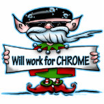 Biker Elf ornament Cut Out