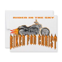 Biker For Christ Custom Invitation