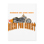Biker For Christ Postcard