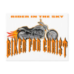 Biker For Christ Postcard