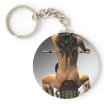 Biker girl keychains