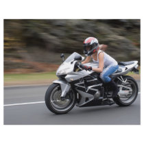 Biker Girl Photo Full Color Flyer