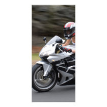 Biker Girl Photo Full Color Rack Card