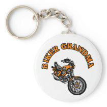 BIKER GRANDMA KEY CHAIN