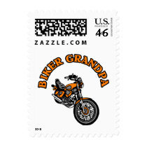 BIKER GRANDPA STAMP
