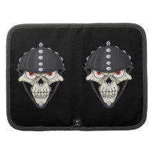 Biker Helmet Skull design for Motorcycle Riders Folio Planners