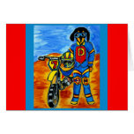 Biker Joanne Greeting Cards