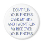 Biker Motorcycle Design Refrigerator Magnets