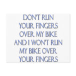 Biker Motorcycle Design Postcard