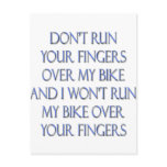 Biker Motorcycle Design Postcard