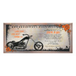 Biker or Motorcycle Birthday Invitation