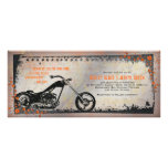 Biker or Motorcycle Wedding Invitation