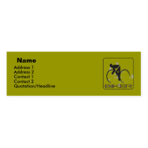Biker profile card business cards