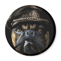 Biker Pug magnets by beverlytazangel Biker Pug magnets