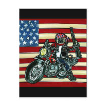 Biker Pug postcards by Pugs_by_Joanne Biker Pug postcards