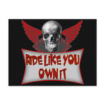 Biker Ride Like You Own It T shirts Gifts Post Card