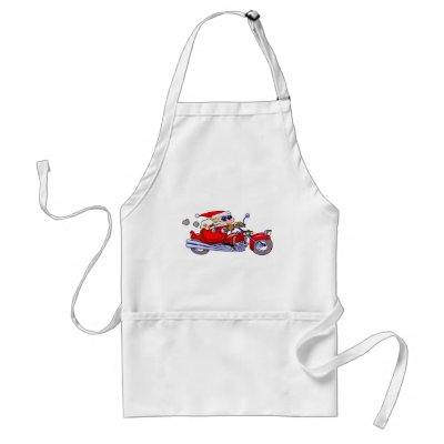 Biker Santa Apron by gnurf