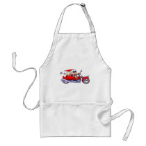 Biker Santa aprons