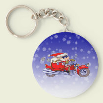 Biker Santa keychains