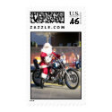 Biker Santa Postage postage