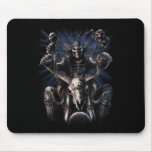 Biker Skeleton Mouse Pads