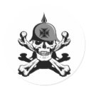 Biker Skull and Bones stickers by EvilSkull Biker Skull and Bones stickers