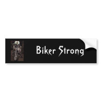 Biker Strong bumper stickers