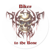 Biker to the Bone stickers by nhmystix Biker to the Bone stickers