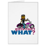 Biker Woman Cards