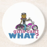 Biker Woman Drink Coasters